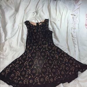 Black lace dress